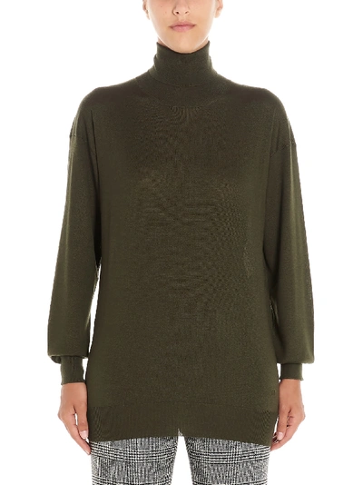 Tom Ford Turtleneck Cashmere And Silk Sweater In Green