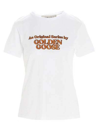 Shop Golden Goose Ania Golden Series T-shirt In White