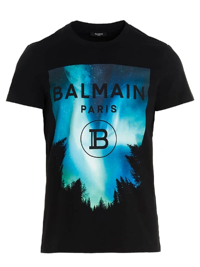 Shop Balmain Rubber T-shirt In Black