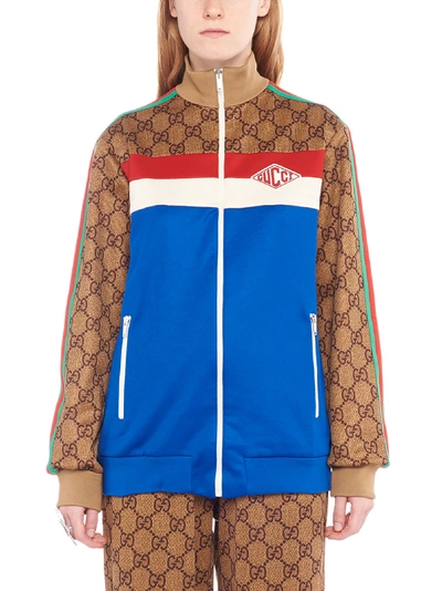 Shop Gucci Sweatshirt Gg Supreme In Multicolor