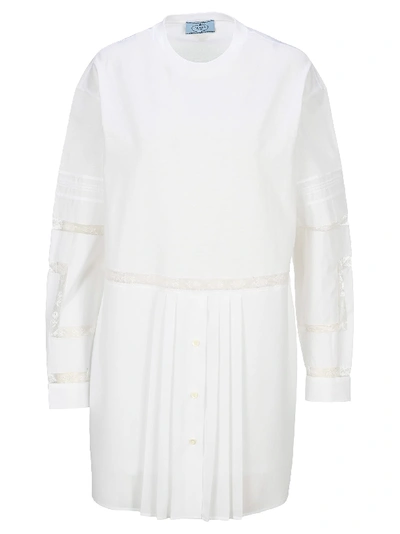 Shop Prada T-shirt Style Dress In White