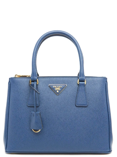 Shop Prada Galleria Bag In Blue