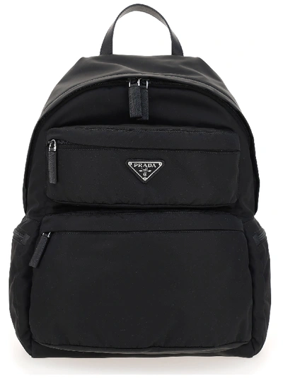 Shop Prada Backpack In Nero