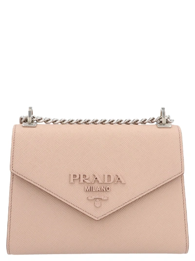 Shop Prada Monochrome Bag In Pink