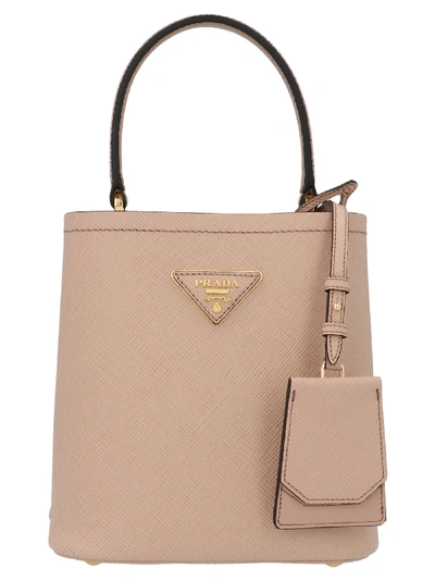 Shop Prada Panier Bag In Pink