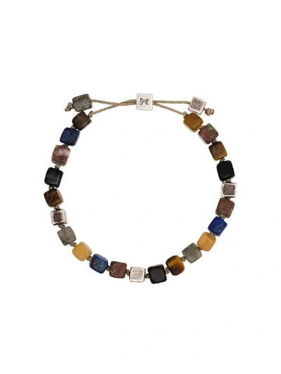 Shop M Cohen Multicolored Cube Beaded Bracelet