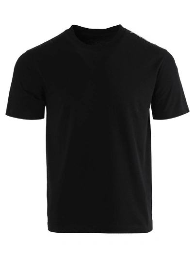 Shop Paco Rabanne Black Cotton Logo T-shirt