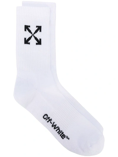 Shop Off-white Arrow Sport Socks White