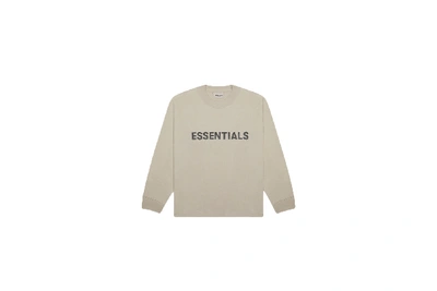 Pre-owned Fear Of God  Essentials Boxy Long Sleeve T-shirt Applique Logo String