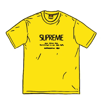 Pre-owned Supreme Anno Domini Tee Yellow | ModeSens