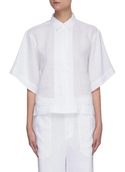 Shop Equipment Chaney Linen Shirt In White