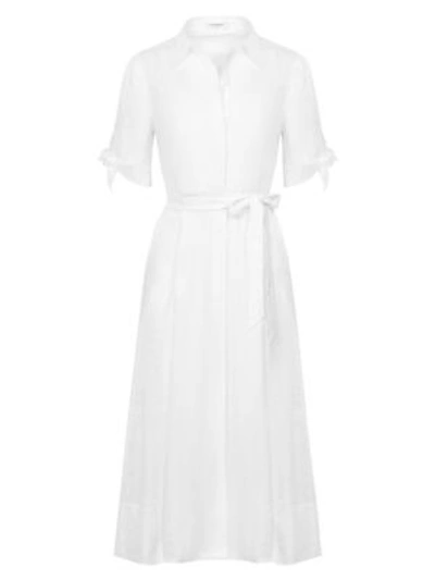 Shop Equipment Women's Irenne Tie-waist Dress In Bright White
