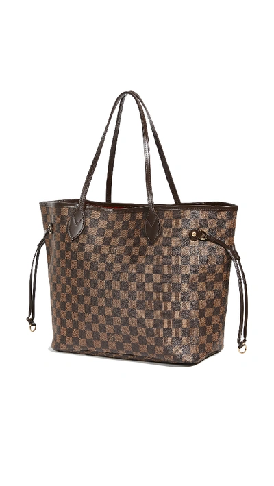 Shop Shopbop Archive Louis Vuitton Neverfull Damier Ebene Bag In Brown