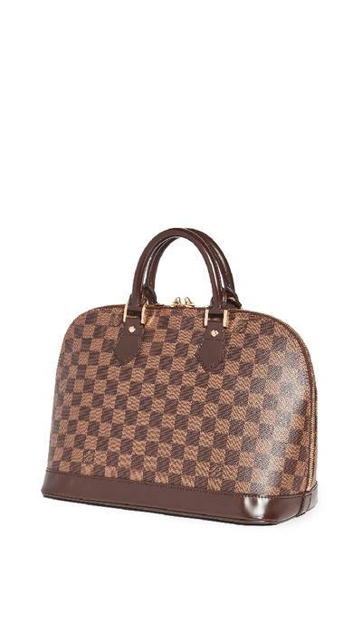 Shopbop Archive Louis Vuitton Alma Bag Pm, Damier Ebene In Brown