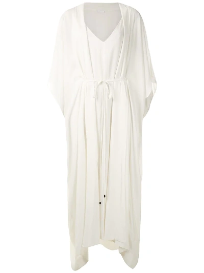Shop Osklen Twinset Balneário Plain Dress In White