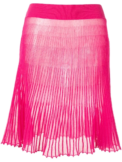 Shop Jacquemus La Jupe Helado Midi Skirt In Pink