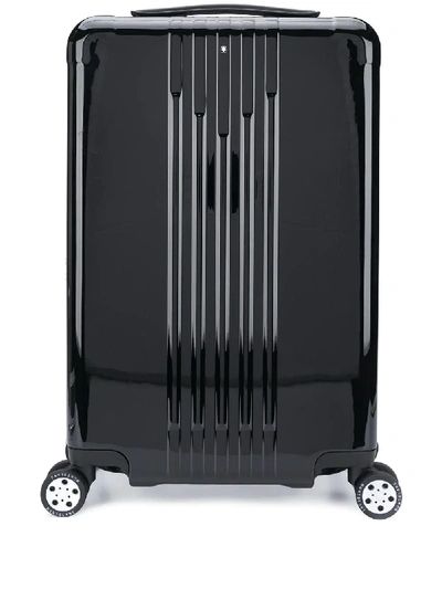 Shop Montblanc Lightweight Cabin Trolley In Black