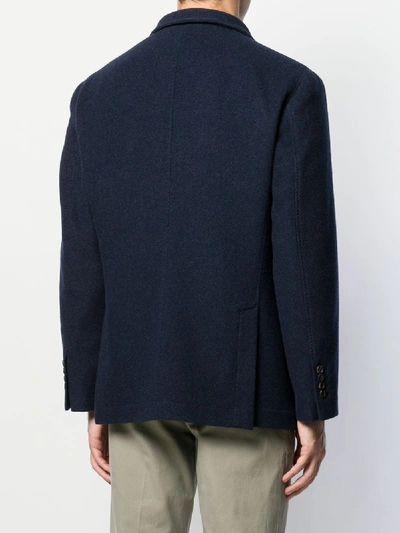 Shop Brunello Cucinelli Cashmere Jacket In Blue