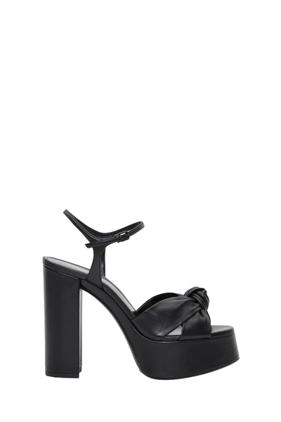 Shop Saint Laurent Bianca Sandals In Black