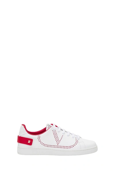 Shop Valentino Backnet Low-top Sneaker With Vlogo Detail In White