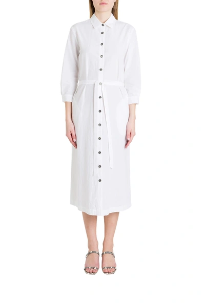Shop Antonelli Olivia Pinafore Dress In White