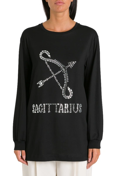 Shop Alberta Ferretti Sagittarius Zodiac Tee In Black