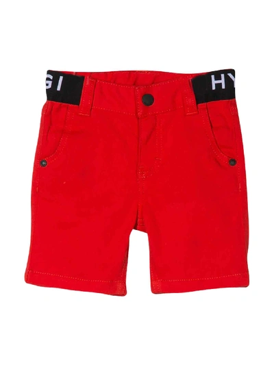 Shop Givenchy Red Shorts In Rosso
