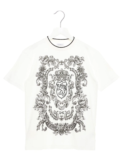 Shop Dolce & Gabbana T-shirt In Panna
