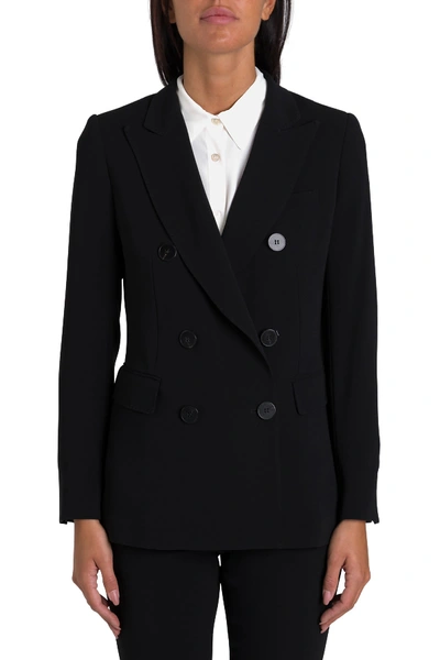 Shop Alberto Biani Double Breasted Candy Blazer In Black