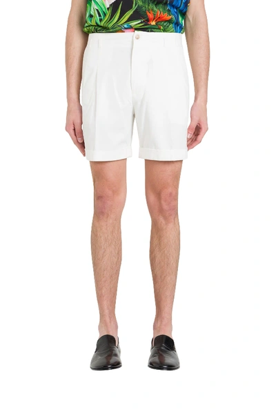 Shop Dolce & Gabbana Shorts With Pinces In White