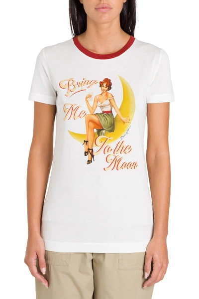 Shop Dolce & Gabbana Bring Me To The Moon Tee In White