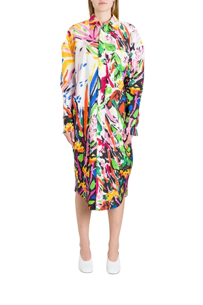Shop Marni Pinafore Dress In Multicolor