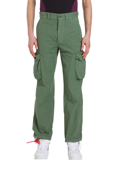 Shop Off-white Cargo Pants In Green