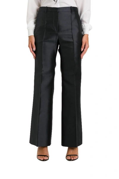 Shop Givenchy Flared Trousers In Blu