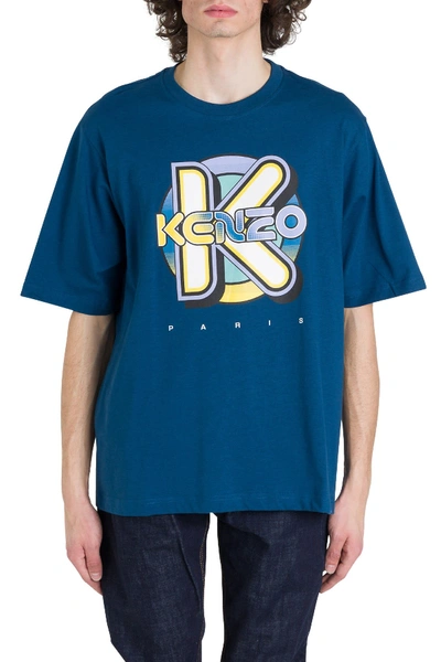 Shop Kenzo Surf T-shirt In Blu