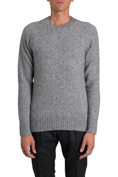 Shop Ami Alexandre Mattiussi Crewneck Sweater In Grey