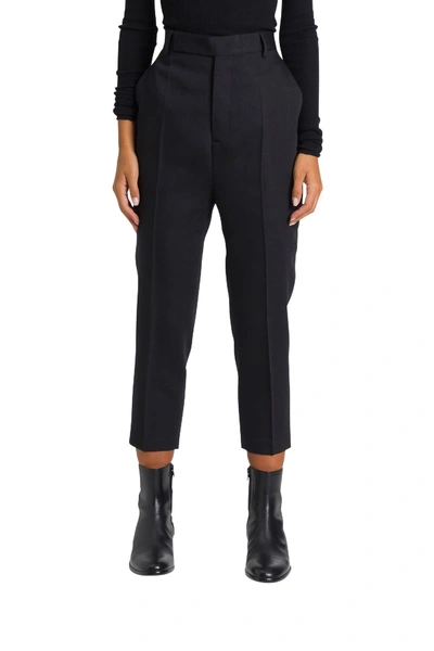 Shop Rick Owens Easy Astaires Trousers In Black