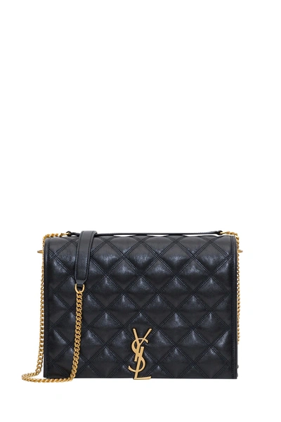 Shop Saint Laurent Becky Quilted Bag In Black