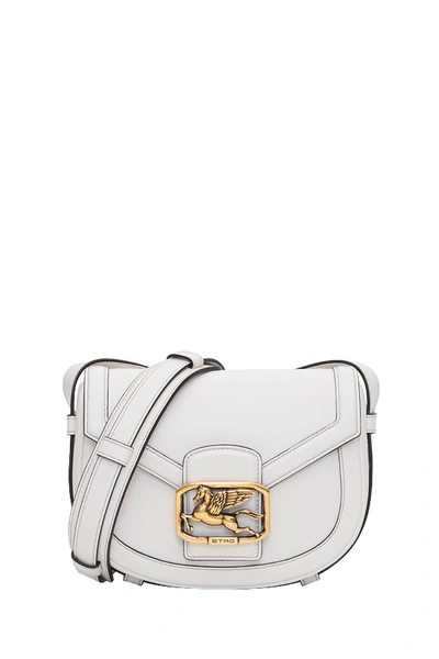 Shop Etro Pegaso Crossbody Bag In White