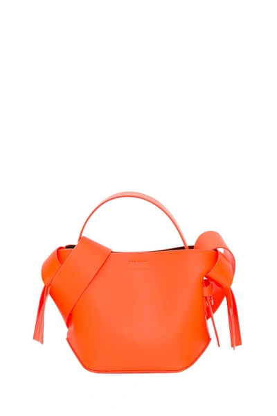 Shop Acne Studios Musubi Micro Fluo Bag In Orange