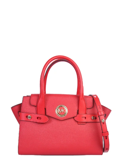 Shop Michael Michael Kors Carmen Bag In Rosso