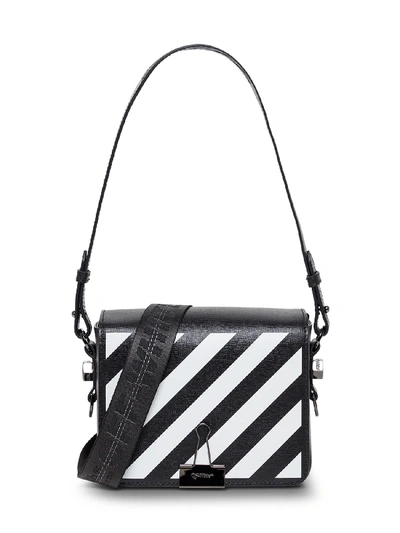 Shop Off-white Clip Blinder Handbag In White/black