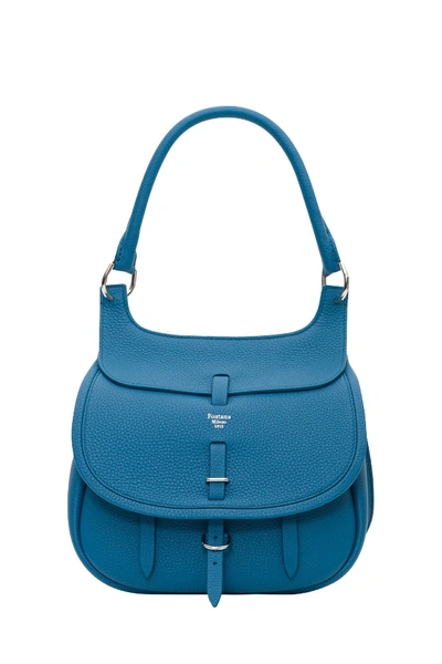 Fontana Milano 1915 Chelsea Medium Saddle Bag In Light Blue | ModeSens