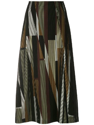 Shop Alcaçuz Rigor A-line Skirt In Multicolour