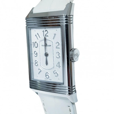 Pre-owned Jaeger-lecoultre Reverso White Steel Watch