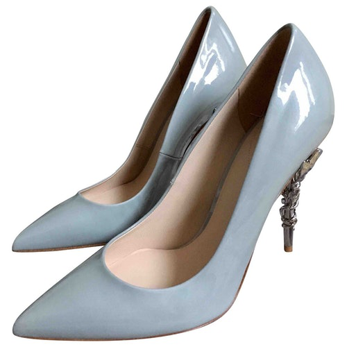 ralph and russo blue heels