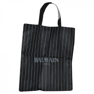 Pre-owned Balmain Black Cloth Handbag