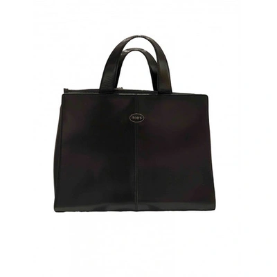 Pre-owned Tod's Leather Handbag In Black