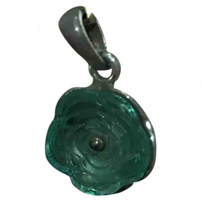 Pre-owned Lalique Green Crystal Pendant