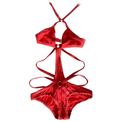 Pre-owned Agent Provocateur Red Cotton - Elasthane Swimwear